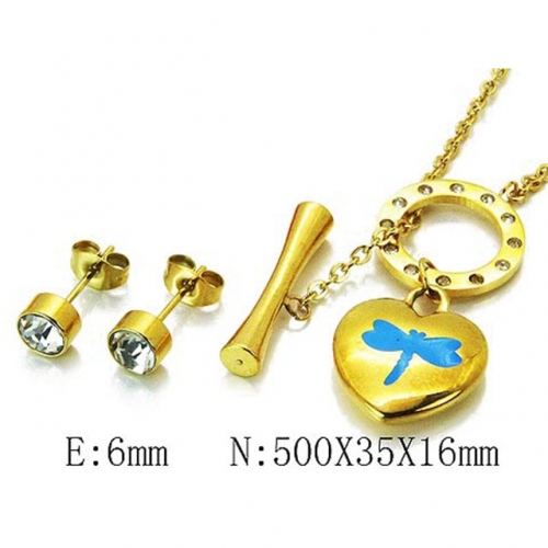 Wholesale Stainless Steel 316L Jewelry Love Sets NO.#BC85S0177HHB