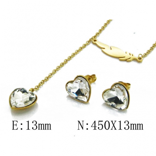 Wholesale Stainless Steel 316L Jewelry Love Sets NO.#BC85S0285N5