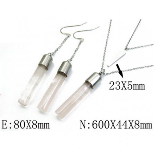 Wholesale Stainless Steel 316L Jewelry Crystal Stone Sets NO.#BC06S0798HOZ