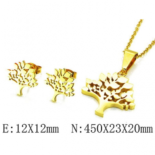 Wholesale Stainless Steel 316L Jewelry Plant Shape Sets NO.#BC81S0531HHR