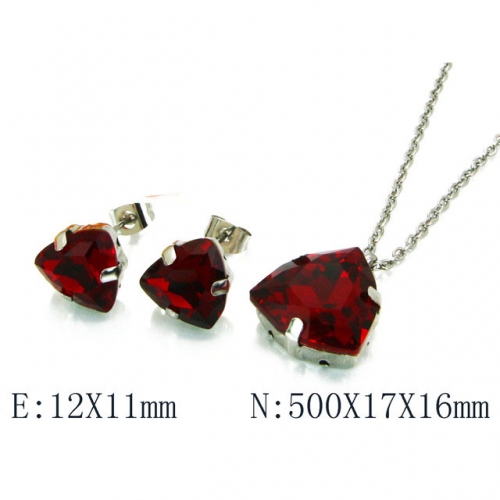 Wholesale Stainless Steel 316L Jewelry Crystal Stone Sets NO.#BC92S0066NC