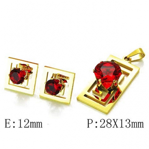 Wholesale Stainless Steel 316L Jewelry Crystal Stone Sets NO.#BC21S0152LR