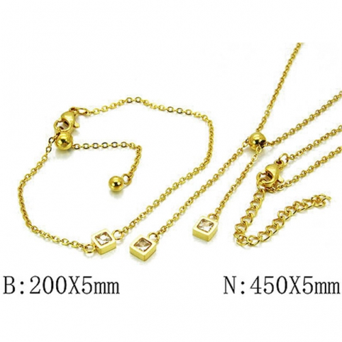 Wholesale Stainless Steel 316L Jewelry Popular Sets NO.#BC06S0978HMQ