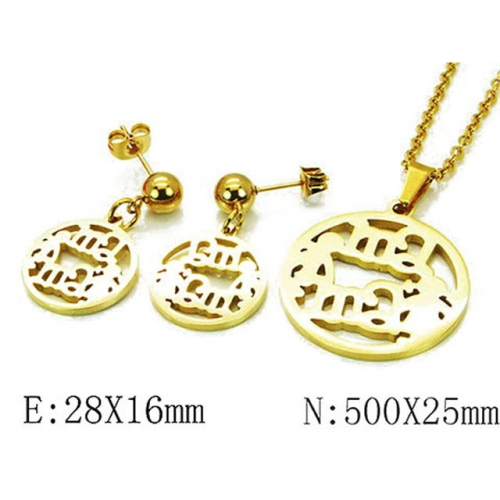 Wholesale Stainless Steel 316L Jewelry Love Sets NO.#BC91S0664HIE