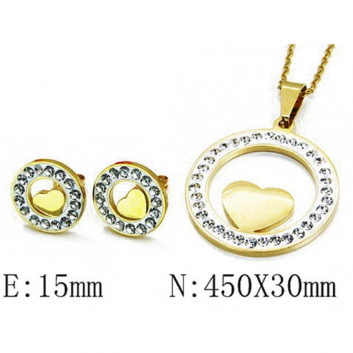 Wholesale Stainless Steel 316L Jewelry Love Sets NO.#BC58S0655N5