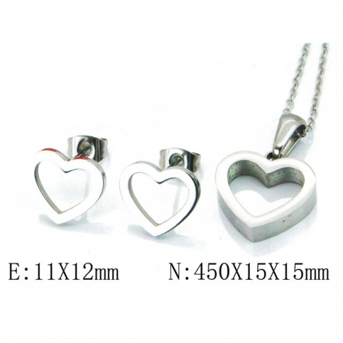 Wholesale Stainless Steel 316L Jewelry Love Sets NO.#BC91S0555PQ