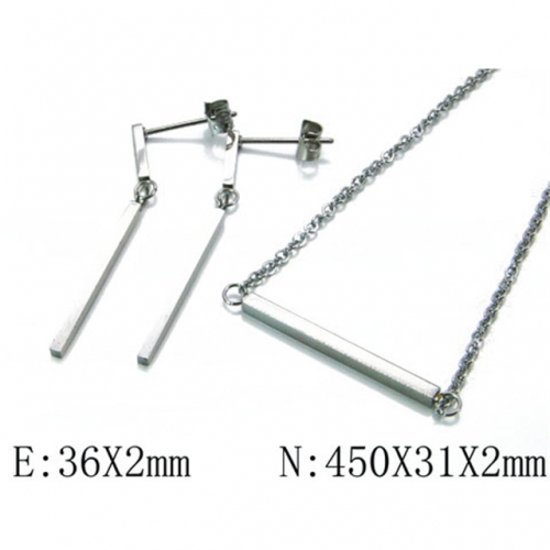 Wholesale Stainless Steel 316L Jewelry Popular Sets NO.#BC06S0880HHZ