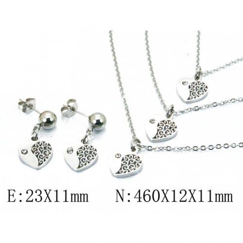 Wholesale Stainless Steel 316L Jewelry Love Sets NO.#BC91S0709HBC