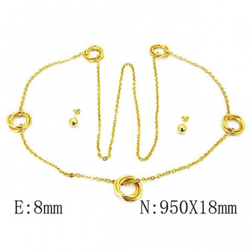 Wholesale Stainless Steel 316L Jewelry Popular Sets NO.#BC59S1250HMR