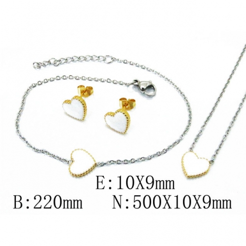 Wholesale Stainless Steel 316L Jewelry Love Sets NO.#BC59S1370OL