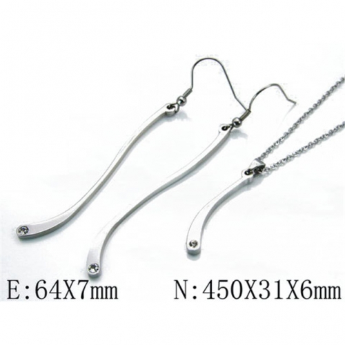 Wholesale Stainless Steel 316L Jewelry Popular Sets NO.#BC06S0876HIZ