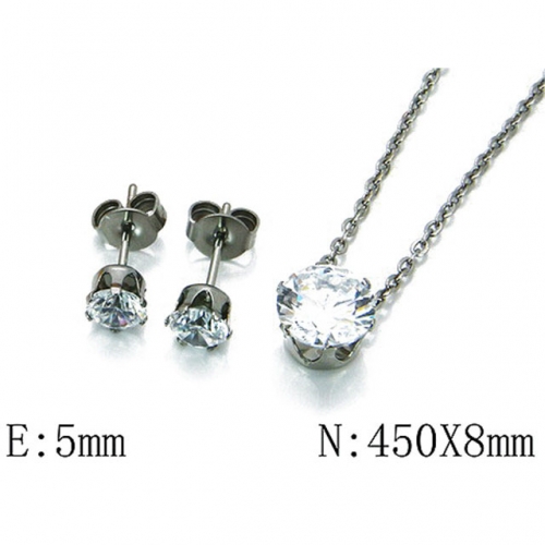 Wholesale Stainless Steel 316L Jewelry Crystal Stone Sets NO.#BC30S0276KL