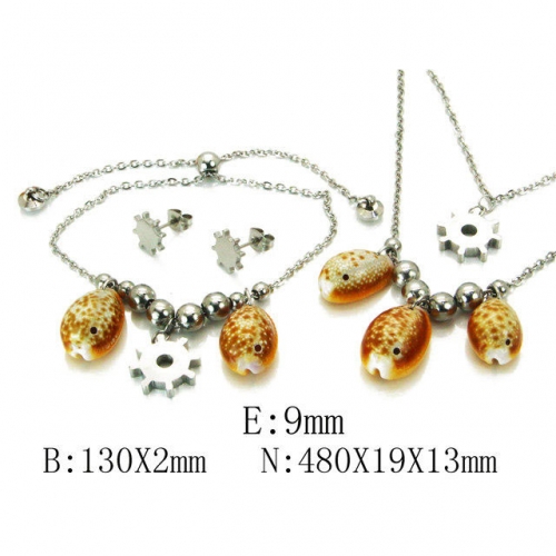 Wholesale Stainless Steel 316L Jewelry Crystal Stone Sets NO.#BC92S0117HLA