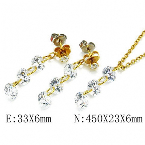 Wholesale Stainless Steel 316L Jewelry Crystal Stone Sets NO.#BC30S0332HKQ