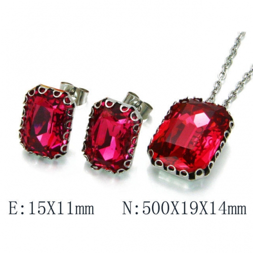 Wholesale Stainless Steel 316L Jewelry Crystal Stone Sets NO.#BC92S0041MLZ