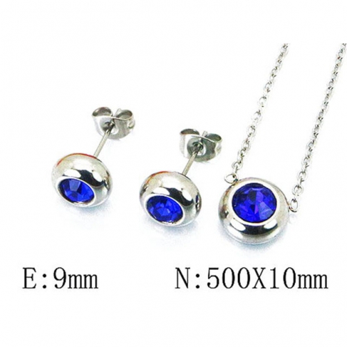 Wholesale Stainless Steel 316L Jewelry Crystal Stone Sets NO.#BC59S1523LE