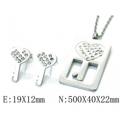Wholesale Stainless Steel 316L Jewelry Love Sets NO.#BC02S2785HHA
