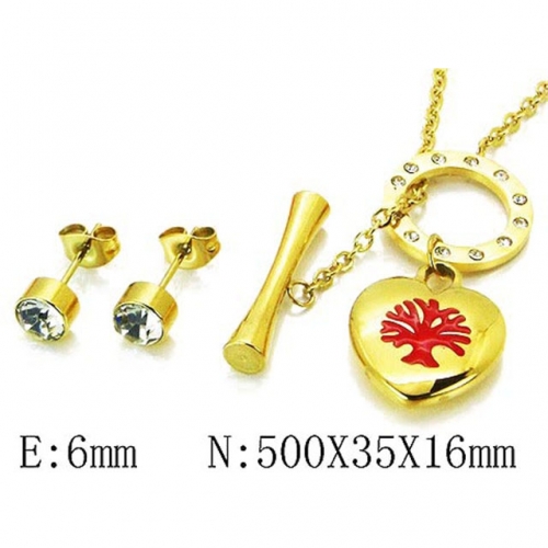 Wholesale Stainless Steel 316L Jewelry Love Sets NO.#BC85S0183HHZ