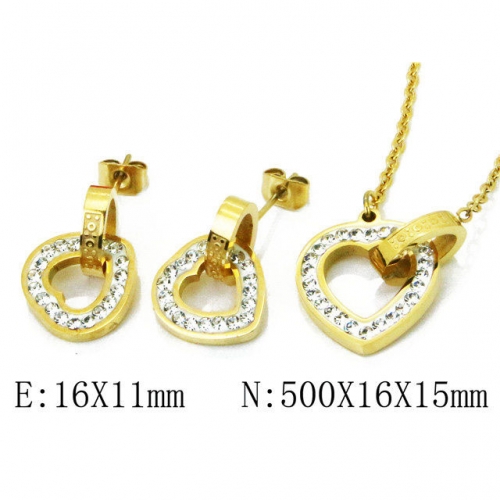 Wholesale Stainless Steel 316L Jewelry Love Sets NO.#BC91S0594IHR
