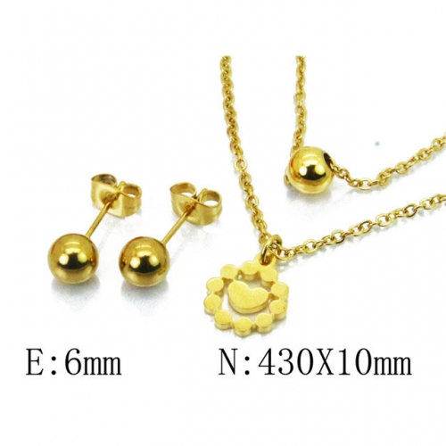 Wholesale Stainless Steel 316L Jewelry Love Sets NO.#BC91S0673N5