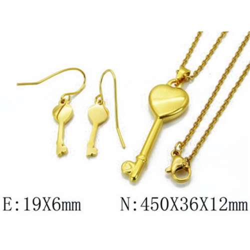 Wholesale Stainless Steel 316L Jewelry Love Sets NO.#BC06S0827HJZ