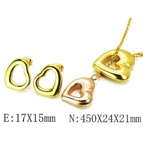 Wholesale Stainless Steel 316L Jewelry Love Sets NO.#BC81S0540HNF