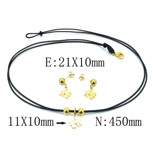 Wholesale Stainless Steel 316L Jewelry Love Sets NO.#BC91S0659PF