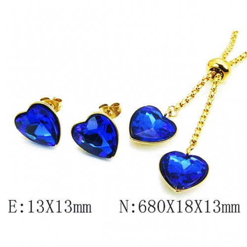 Wholesale Stainless Steel 316L Jewelry Love Sets NO.#BC85S0207HHU