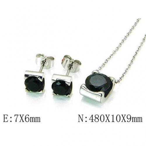 Wholesale Stainless Steel 316L Jewelry Crystal Stone Sets NO.#BC59S2198PQ