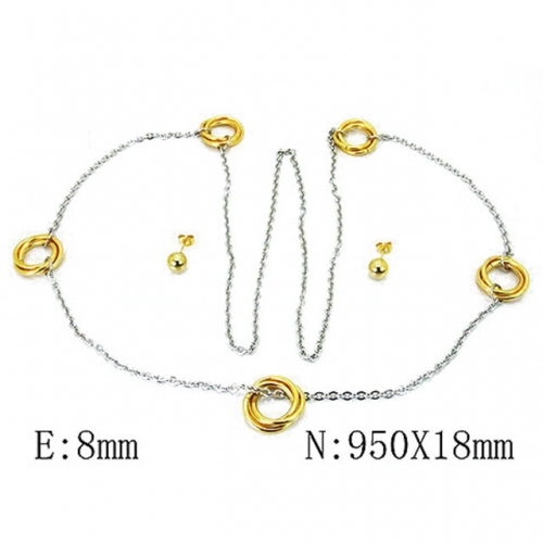 Wholesale Stainless Steel 316L Jewelry Popular Sets NO.#BC59S1248HMR