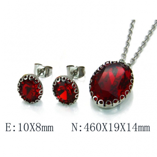 Wholesale Stainless Steel 316L Jewelry Crystal Stone Sets NO.#BC92S0073MLS