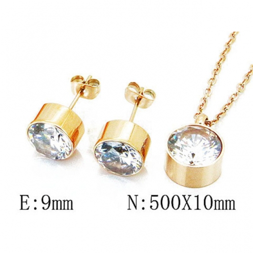 Wholesale Stainless Steel 316L Jewelry Crystal Stone Sets NO.#BC06S1001HKA