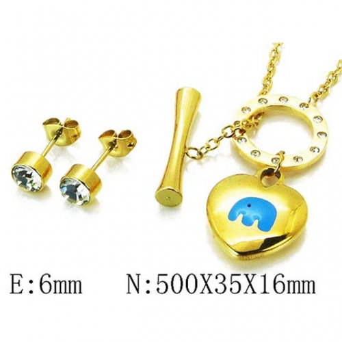 Wholesale Stainless Steel 316L Jewelry Love Sets NO.#BC85S0178HHQ