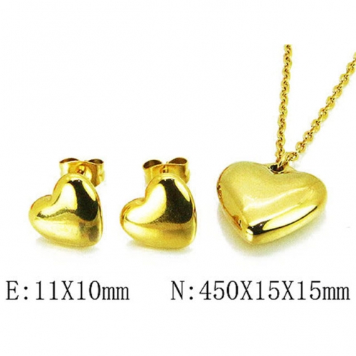 Wholesale Stainless Steel 316L Jewelry Love Sets NO.#BC81S1038PR