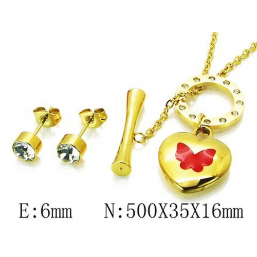 Wholesale Stainless Steel 316L Jewelry Love Sets NO.#BC85S0184HHV