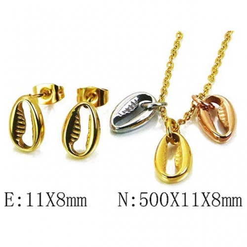 Wholesale Stainless Steel 316L Jewelry Three Color Sets NO.#BC59S2759PS