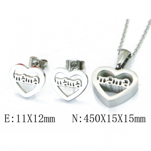 Wholesale Stainless Steel 316L Jewelry Love Sets NO.#BC91S0564PW