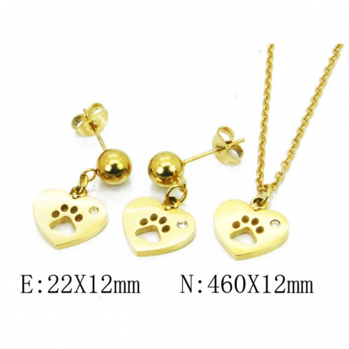 Wholesale Stainless Steel 316L Jewelry Love Sets NO.#BC91S0693PL
