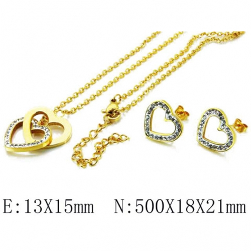 Wholesale Stainless Steel 316L Jewelry Love Sets NO.#BC06S0681H80