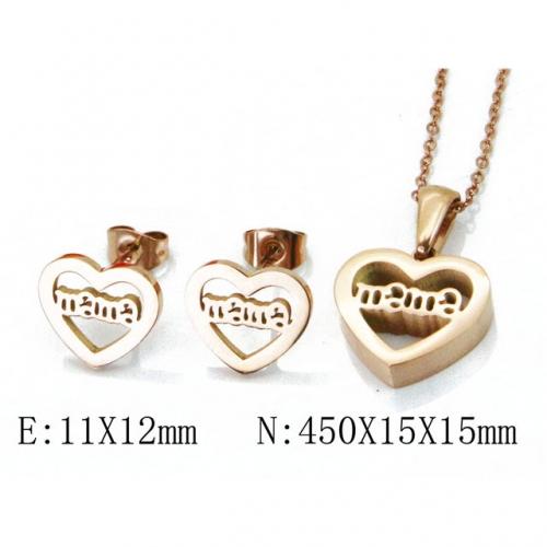 Wholesale Stainless Steel 316L Jewelry Love Sets NO.#BC91S0566HH5