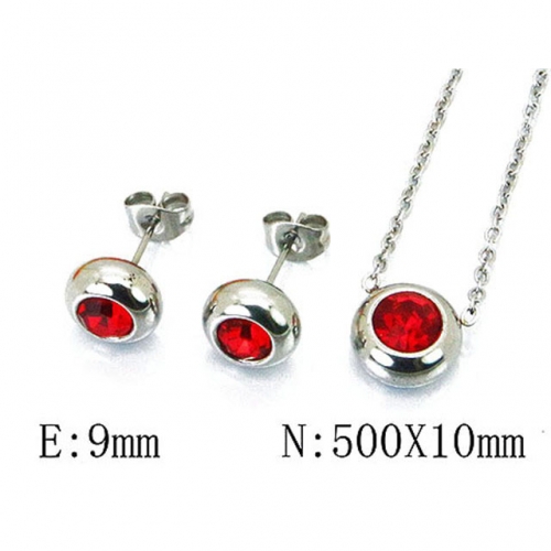 Wholesale Stainless Steel 316L Jewelry Crystal Stone Sets NO.#BC59S1519LD