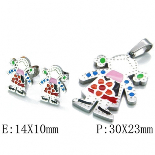 Wholesale Stainless Steel 316L Jewelry Love Sets NO.#BC81S0240HIA