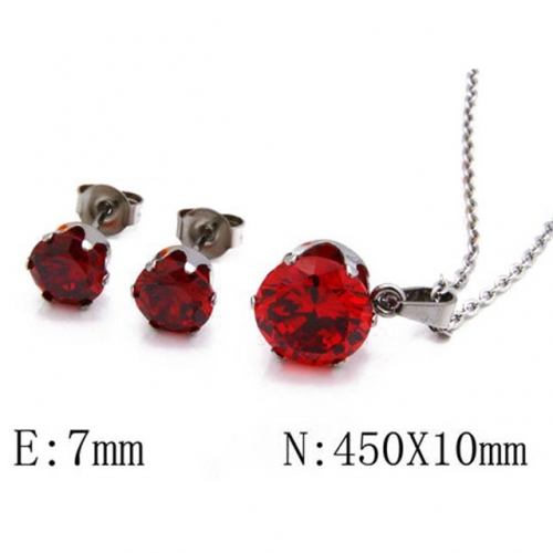 Wholesale Stainless Steel 316L Jewelry Crystal Stone Sets NO.#BC30S0083N0