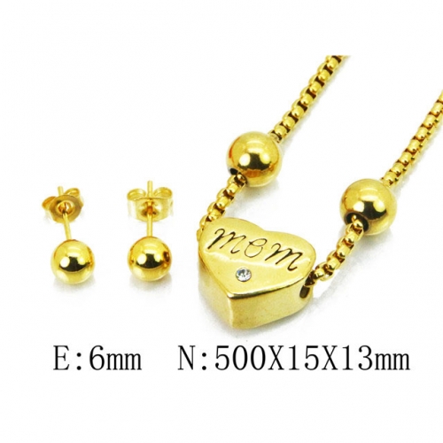 Wholesale Stainless Steel 316L Jewelry Love Sets NO.#BC41S0137HIW