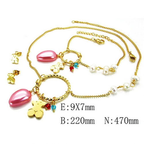 Wholesale Stainless Steel 316L Jewelry Hot Sales Sets NO.#BC64S0665KLC