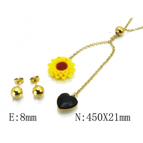 Wholesale Stainless Steel 316L Jewelry Love Sets NO.#BC85S0292N5