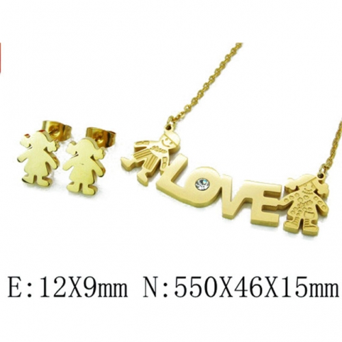 Wholesale Stainless Steel 316L Jewelry Love Sets NO.#BC81S0151HMZ