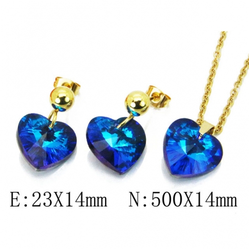 Wholesale Stainless Steel 316L Jewelry Love Sets NO.#BC85S0305PG