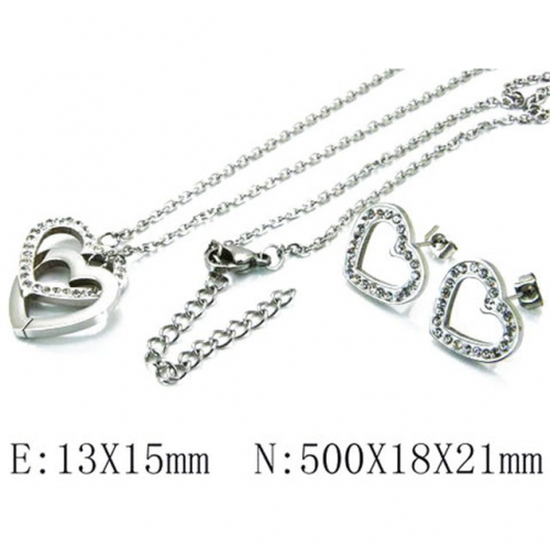 Wholesale Stainless Steel 316L Jewelry Love Sets NO.#BC06S0682H40