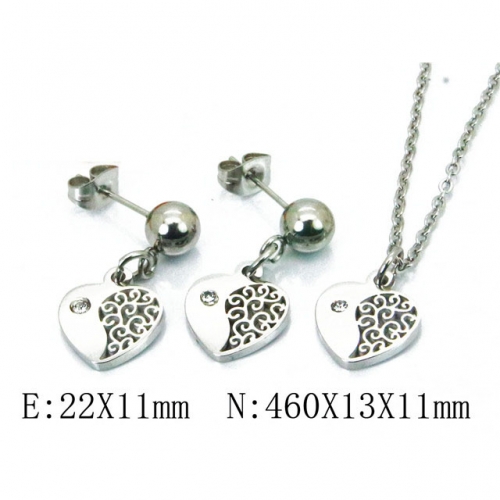 Wholesale Stainless Steel 316L Jewelry Love Sets NO.#BC91S0685NLT